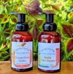 Bottles of foaming hand soap 