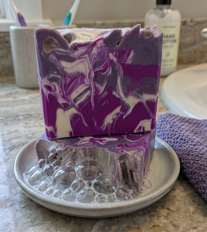Purple soap